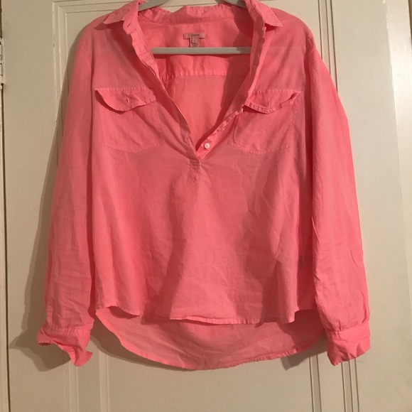 J. Crew Tops - J.Crew Salmon Blouse