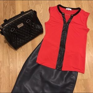 FLASH SALE✨ Red Calvin Klein Blouse