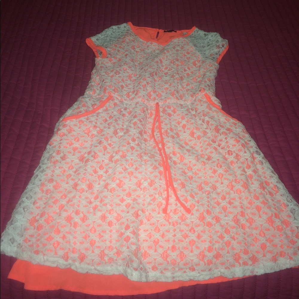 Max+Riley orange dress