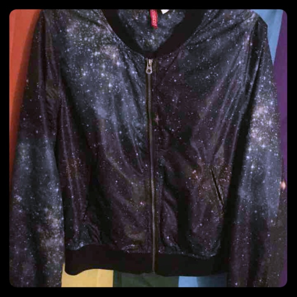 Galaxy silk jacket