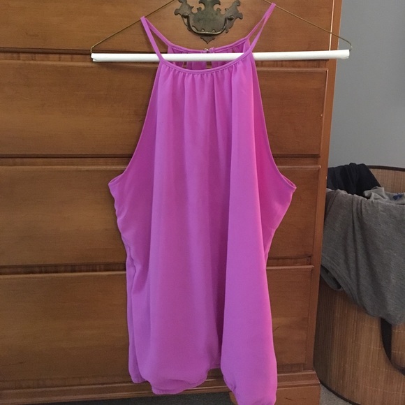 Pink high neck tank - Picture 1 of 4