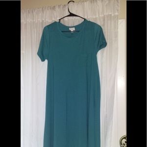 Medium Solid Teal LuLaRoe Carly