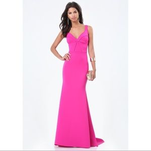 Bebe Mermaid Style Gown with Trail