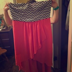 Beautiful summer strapless dress