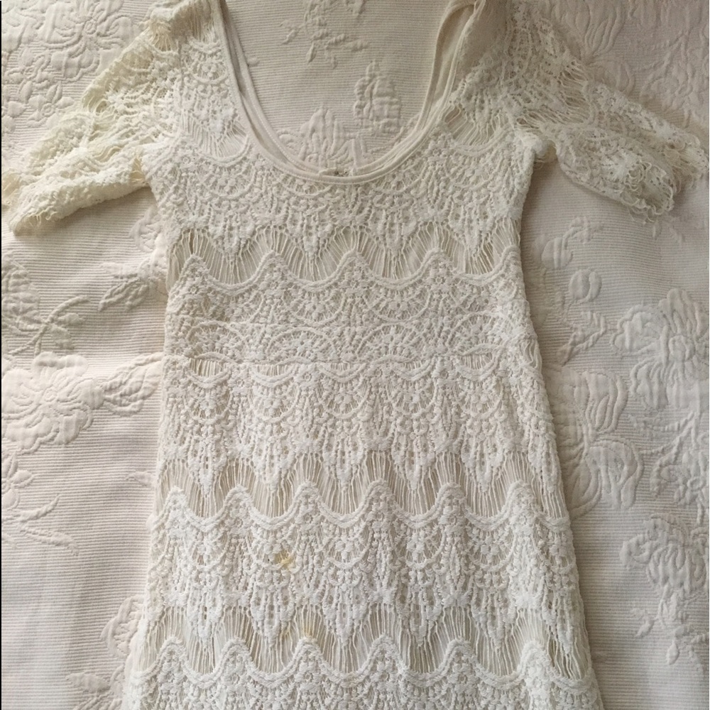 White/Cream Lace Pins & Needles Dress