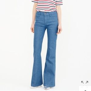 J. Crew Ashbury flare jean in Palmetto wash