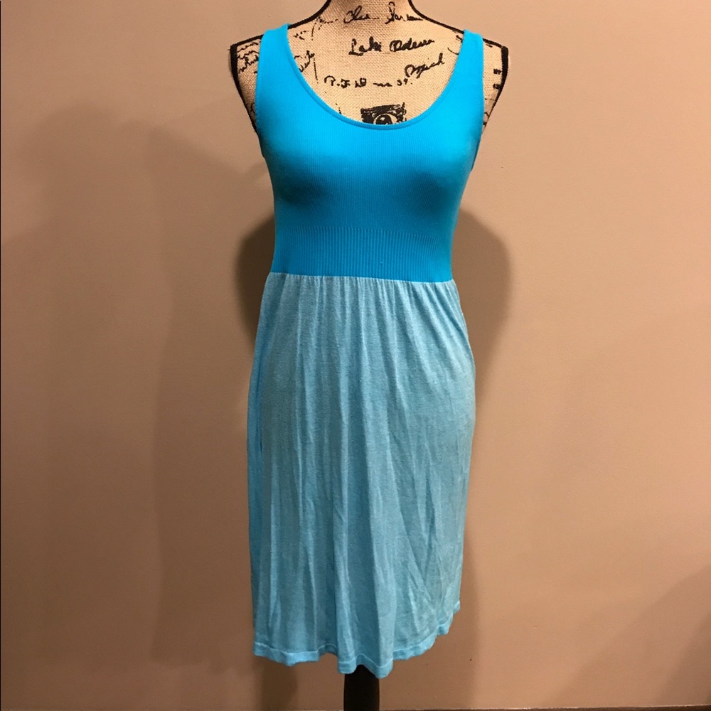 Blue tank dress