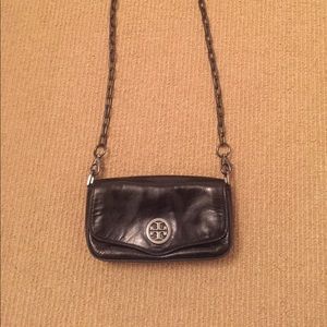 Black Tory burch cross body purse