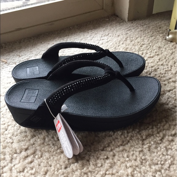 🎉SOLD!🎉NWT Fitflop Swirl All Black - Picture 2 of 4