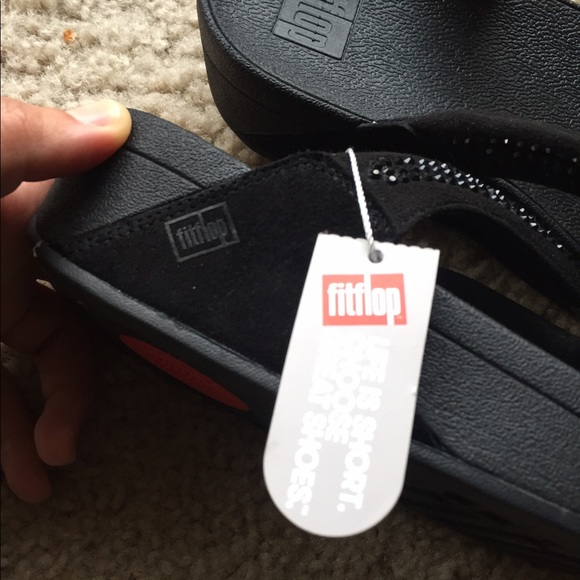 🎉SOLD!🎉NWT Fitflop Swirl All Black - Picture 3 of 4