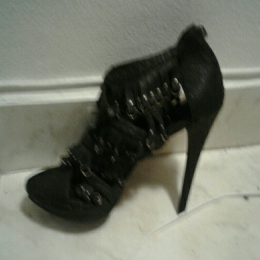 black sandal