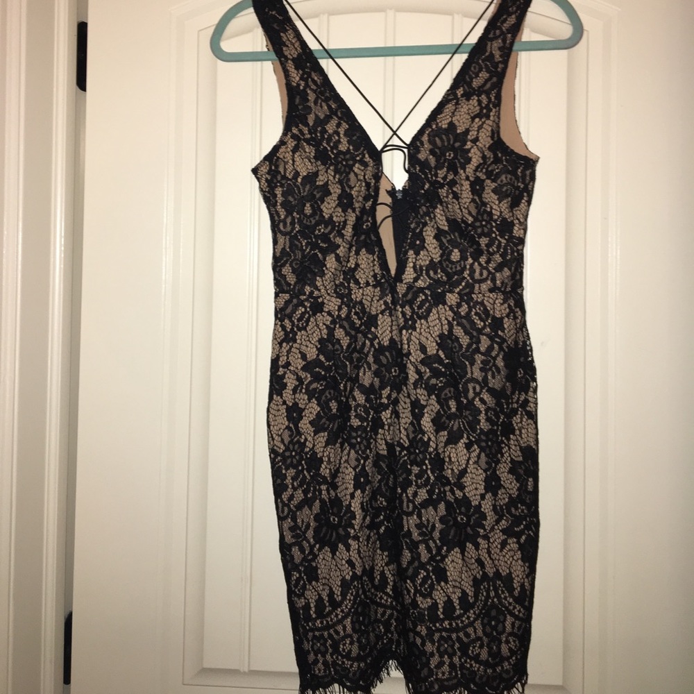 Black lace dress size small