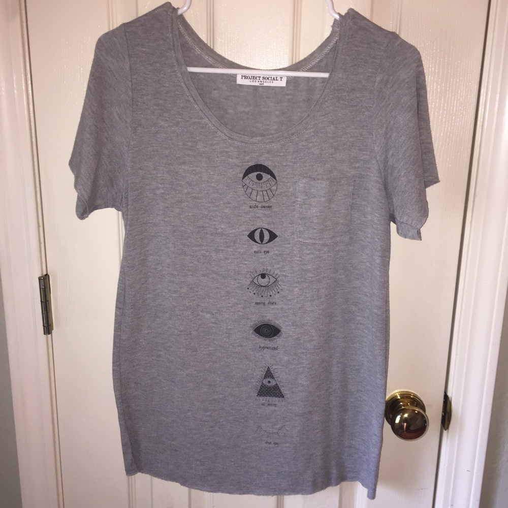 ❌SOLD❌PROJECT SOCIAL T grey tee