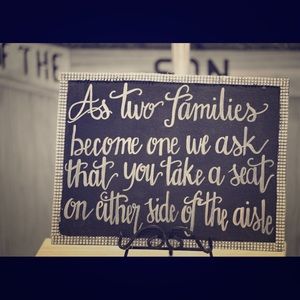 Wedding sign