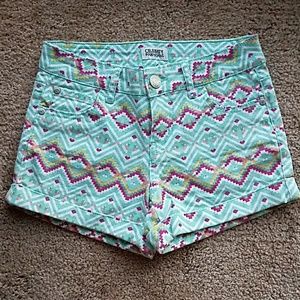 Celebrity pink jeans shorts