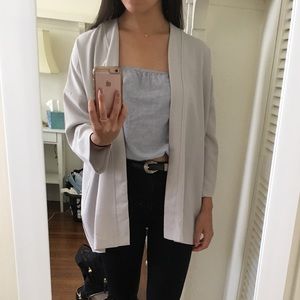 Oak and Fort light gray / taupe kimono