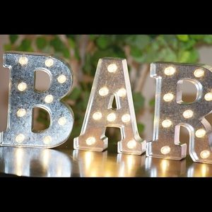 BAR letters