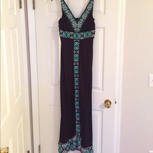 Long black INC maxi dress