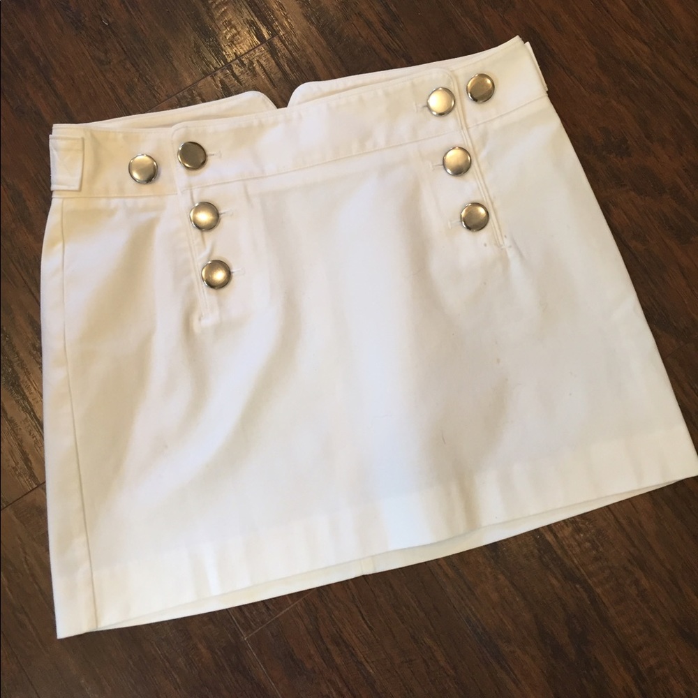 Nautical white skirt