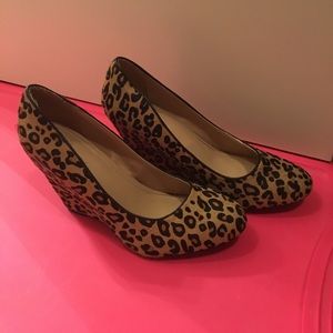 Leopard Wedges