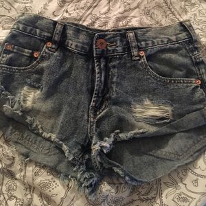 Pacsun Bullhead Denim Ripped Jean Shorts