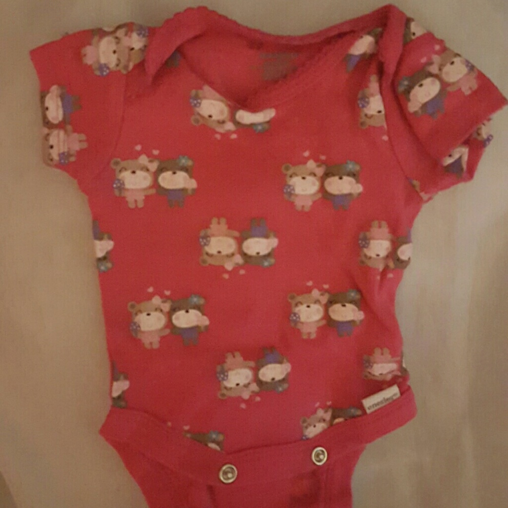 Cute Bear Pink Onesie