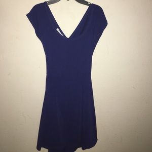 Blue skater dress