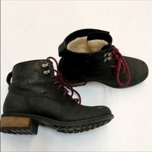 Waterproof Leather Black Ugg Combat Army Boots