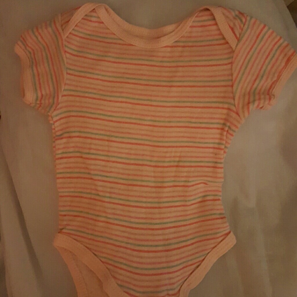 Multi Colored Striped Onesie