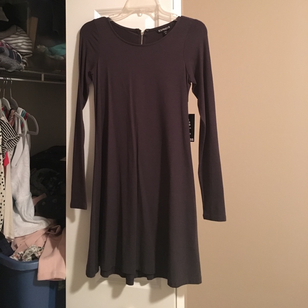 Charcoal skater dress