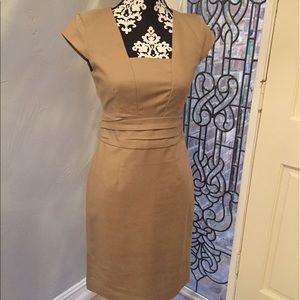 NWT Tan fitted dress