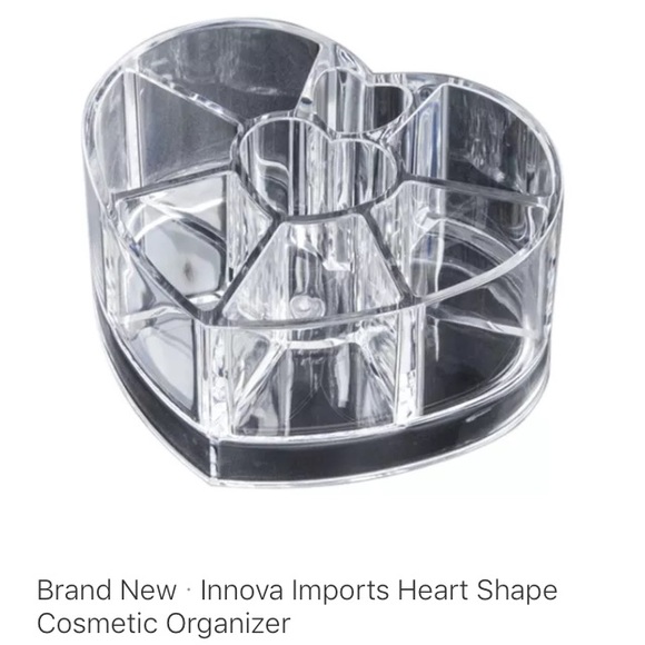 Innova Imports Heart Shape Cosmetic Organizer - Picture 2 of 8
