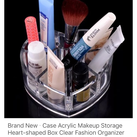 Innova Imports Heart Shape Cosmetic Organizer - Picture 4 of 8