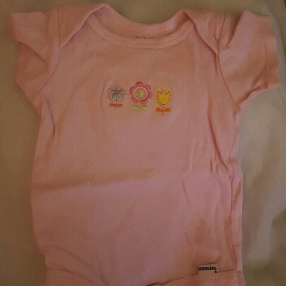 3 Flowers Onesie