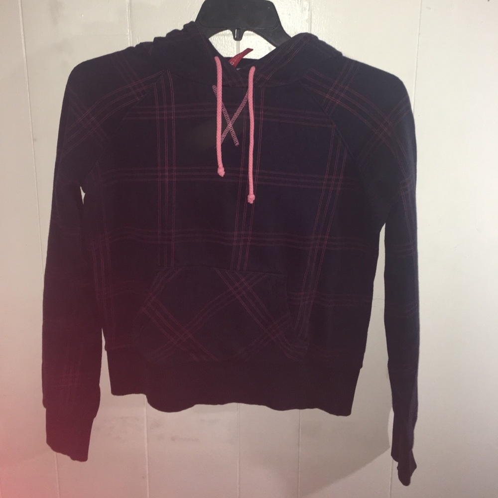 H&M Navy and pink hoodie
