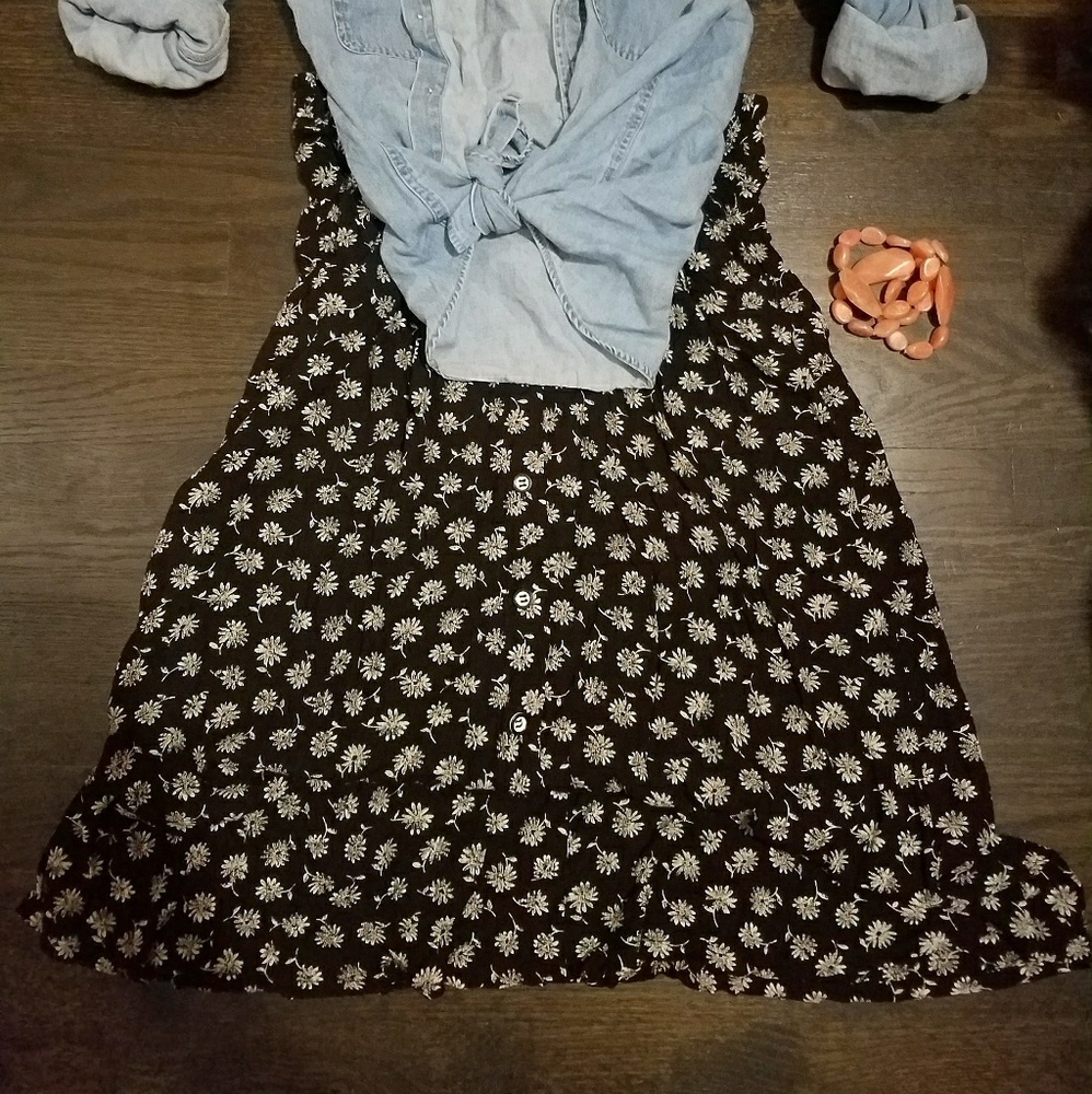 Vintage floral print skirt