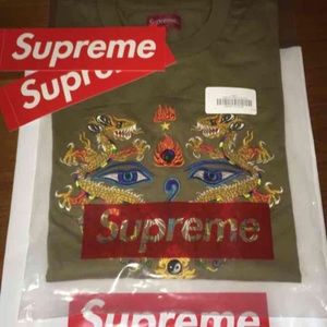 Supreme truth olive long sleeve tee