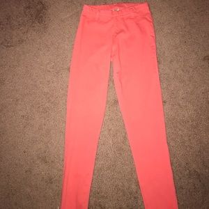 Faded glory pink/coral jeggings