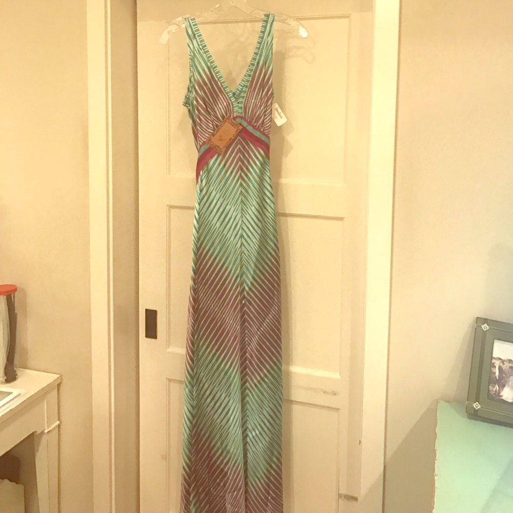 A common thread long multi color dress