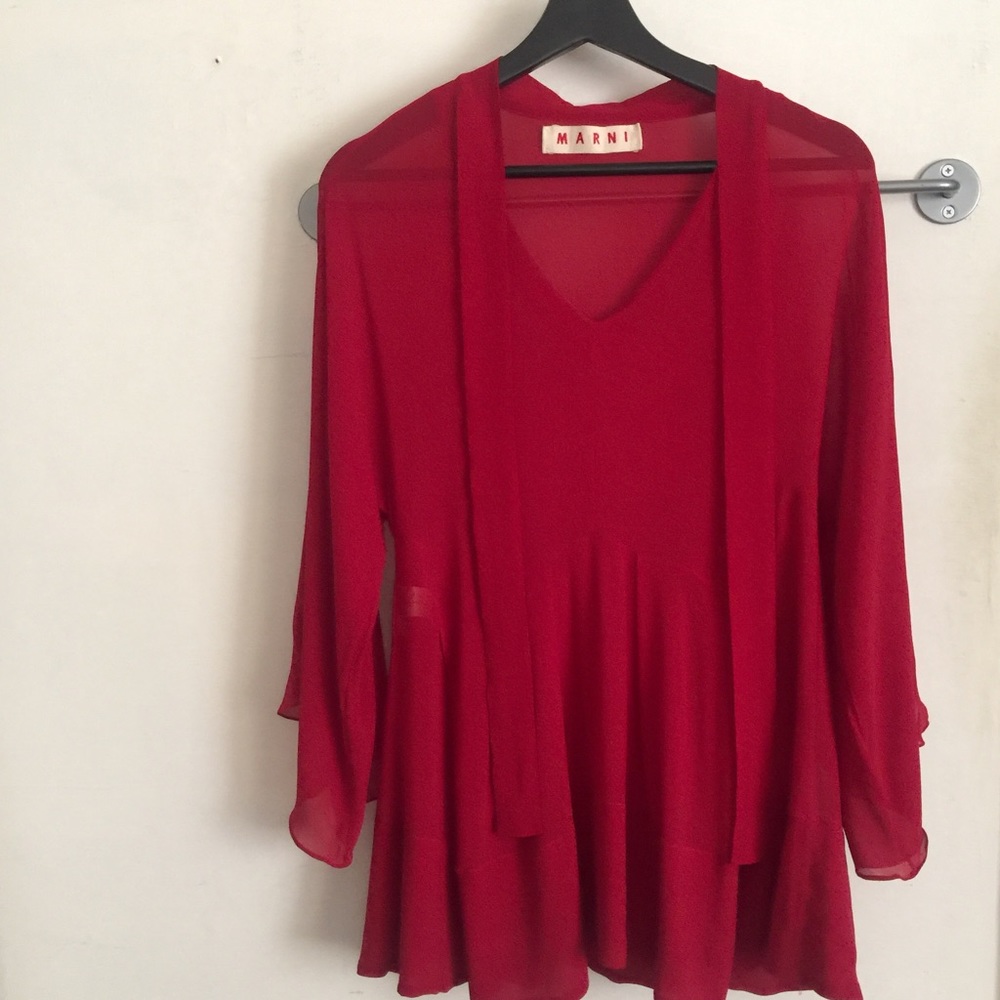 Marni ❤️ sheer silk blouse - Picture 2 of 5