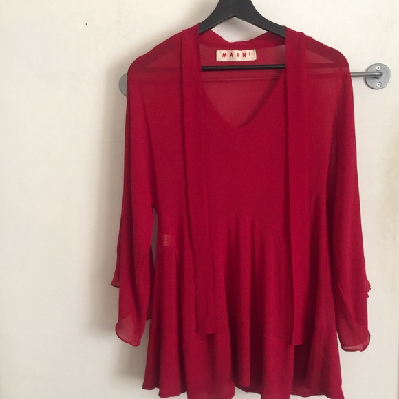 Marni ❤️ sheer silk blouse - Picture 2 of 5