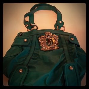 Guess turquoise satchel purse