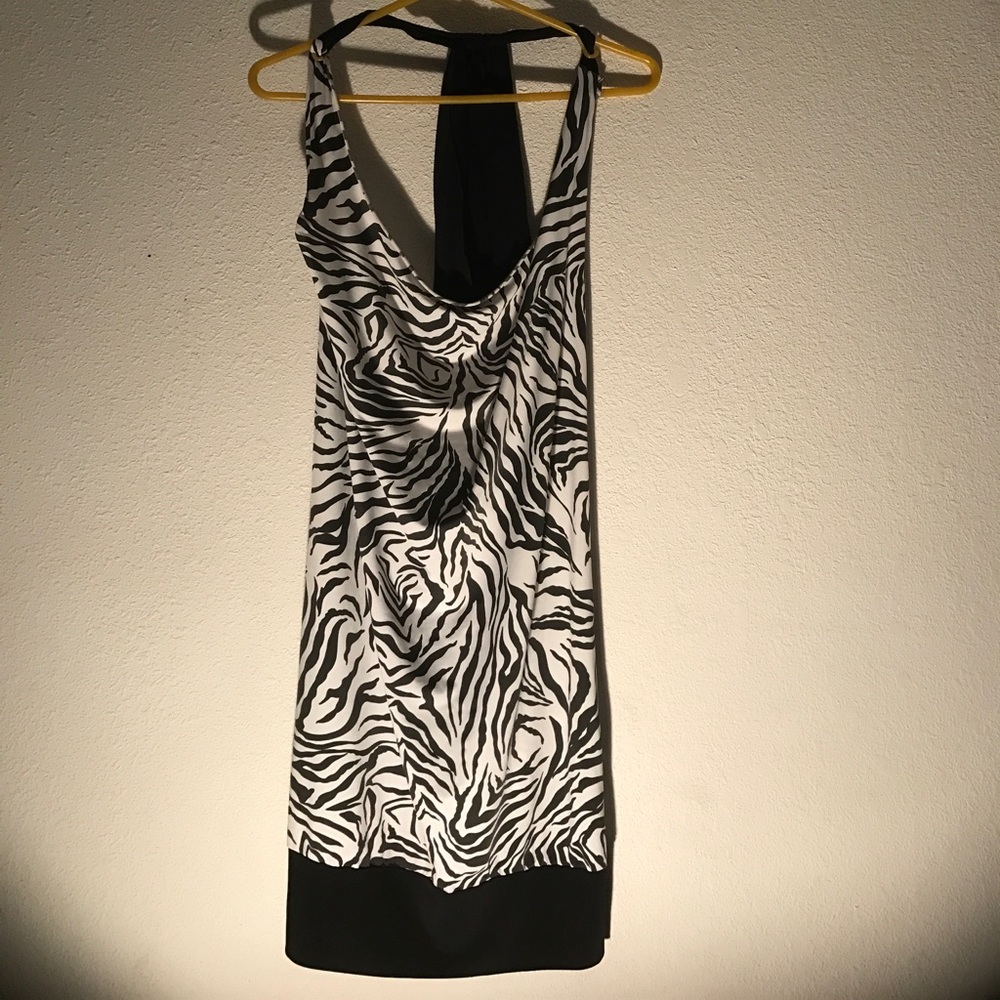 Zebra Halter Dress