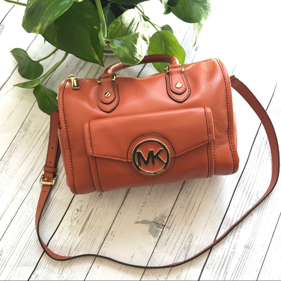 Michael Kors Handbags - Michael Kors Burned Orange Margo Satchel
