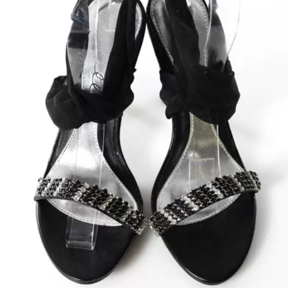 🎉 HP 🎉 ELLIE NIB LEATHER & RHINESTONES SZ 7 - Picture 2 of 7