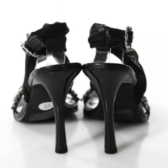 🎉 HP 🎉 ELLIE NIB LEATHER & RHINESTONES SZ 7 - Picture 3 of 7