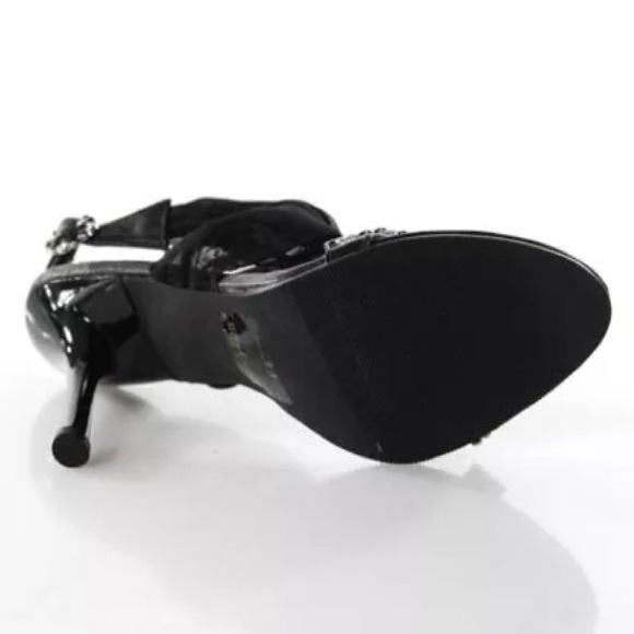 🎉 HP 🎉 ELLIE NIB LEATHER & RHINESTONES SZ 7 - Picture 4 of 7