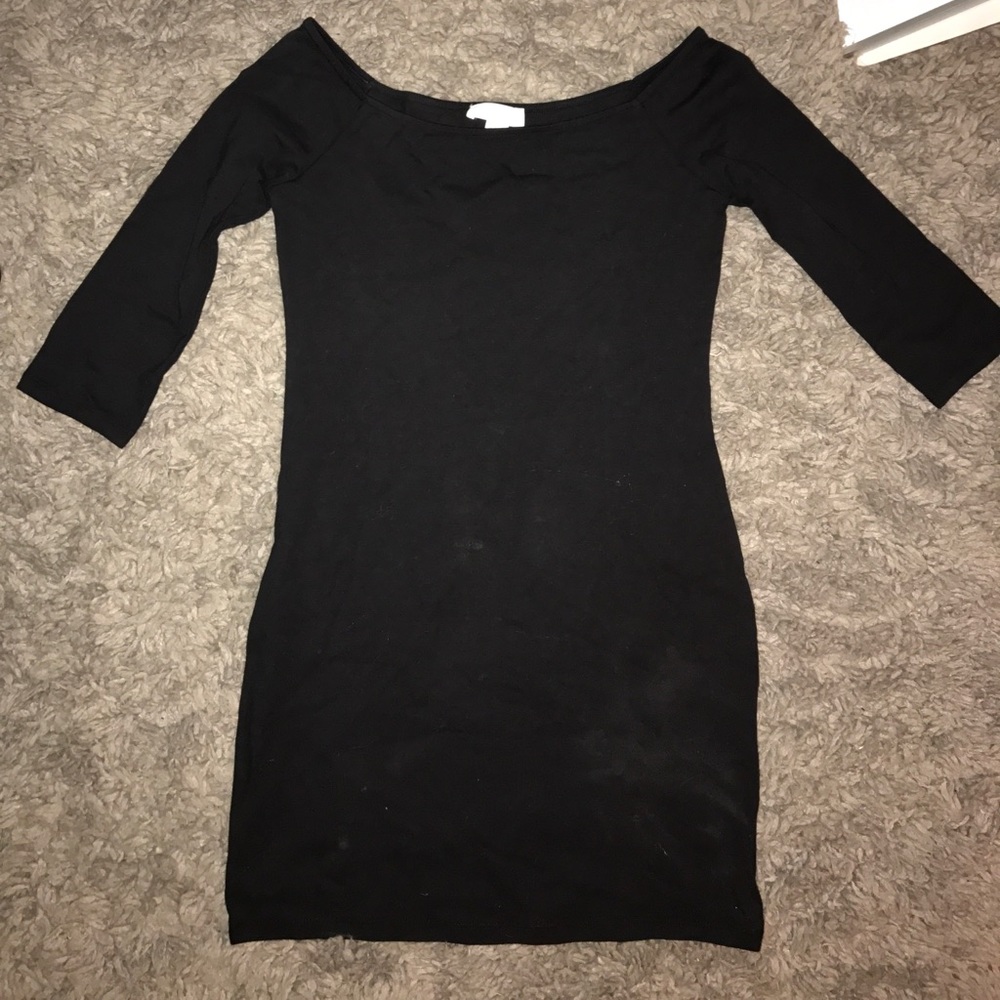 Black Off-the-Shoulder Little Black Dress