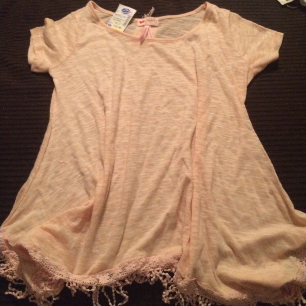 Blush pink blouse