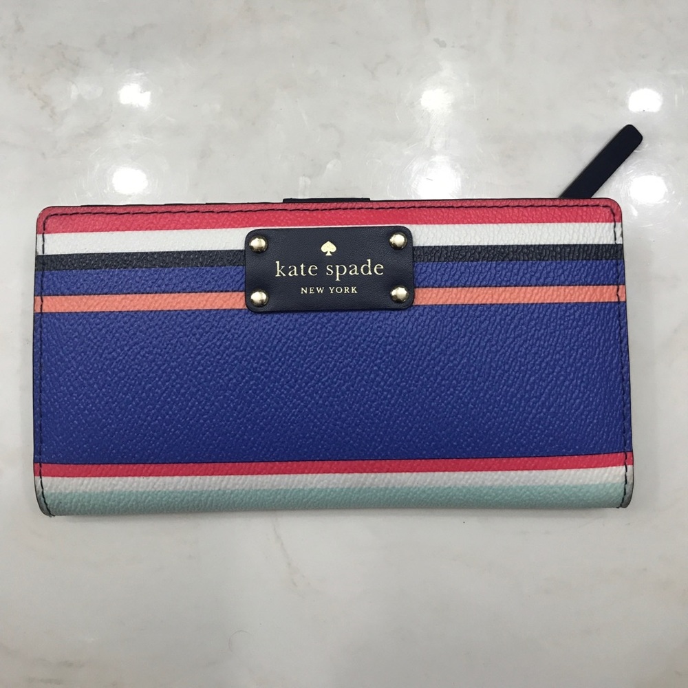 Kate Spade Striped Cedar Street Wallet